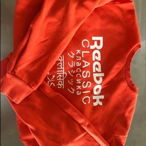 Reebox Orange Sweatshirt